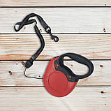 Повідець рулетка з висувною стрічкою для собак до 15 кг повідець 8 м механічний міцний для тварин для цуценят, фото 9