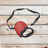 Повідець рулетка з висувною стрічкою для собак до 15 кг повідець 8 м механічний міцний для тварин для цуценят, фото 10