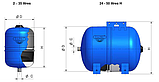 Мембранний бак WS L.50 — 1", 10 барів, 379*759 мм, вертикальний, фото 2