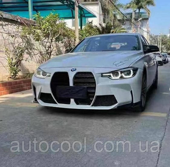 Передній бампер BMW 3 серії F30 2013-2018 р. у стилі M3 2020, фото 1