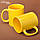 Чашка для сублімації повністю кольорова жовта, фото 2