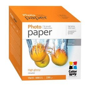 Фотопапір ColorWay (ПГ ВІДСТАНІ 230-500) PG2305004R 10x15 500шт