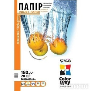 ColorWay (ПГ 180-20) PG180020A3+ А3 20шт