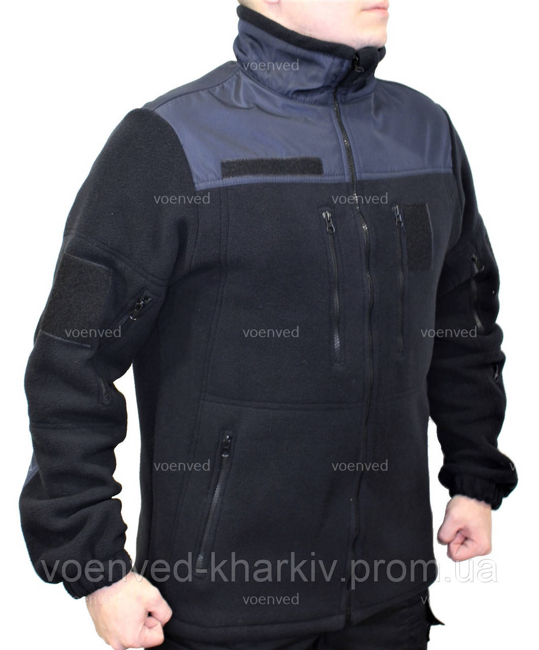 Кофта флісова тактична ДСНС темно-синя, фото 1