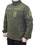 Кофта флісова тактична ЗСУ олива, фото 2
