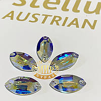 Stellux лодочка 9х18 мм, колір Crystal AB (хамелеони)