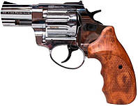 Револьвер флобера STALKER 4 мм 2,5" никель,коричн. рук.
