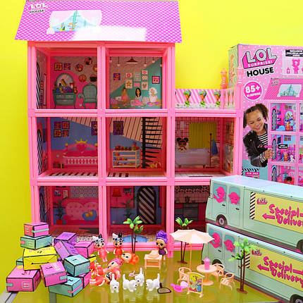 8366 Будиночок для ляльок маленьких в коробці, фото 1