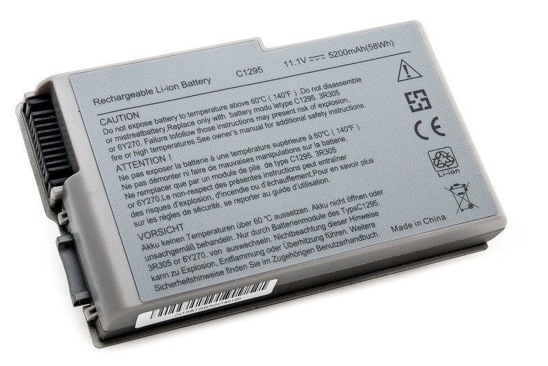 Акумулятор PowerPlant для ноутбуків DELL Latitude D600 (C1295, DE D600, 3S2P) 11.1V 5200mAh