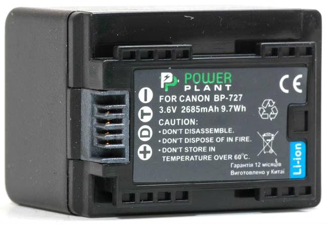 Акумулятор PowerPlant Canon BP-727 Chip 2685mAh