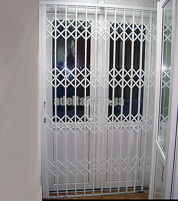 Раздвижные решетки на дверь Шир.1480*Выс.2600мм для офиса: продажа ...