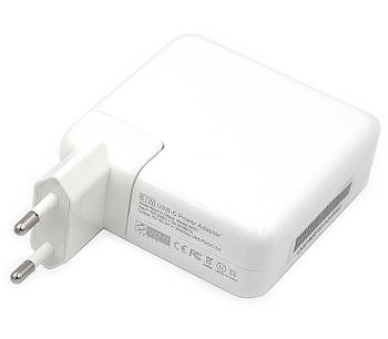 Блок живлення для ноутбуків PowerPlant APPLE 220V, 20V 61W (USB Type-C)