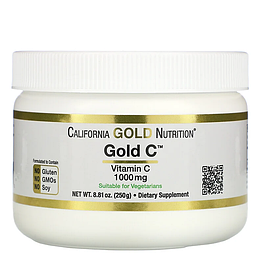 Vitamin C Gold C Powder 1000 мг California Gold Nutrition 250 г