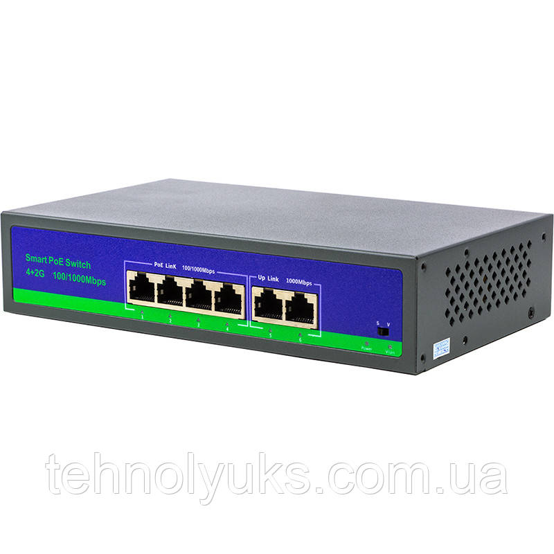 Купити PoE коммутатор 4ch 100Mbps+2G uplink, ціна 1999 грн - Prom.ua ...