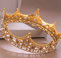 Корона кругла на голову, корона чоловіча, корона велика, весільна корона