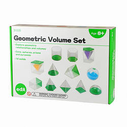 Набір об'ємних геометричних фігур (14 шт) EDX Education
