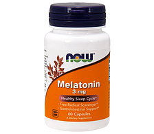 NOW_Melatonin 3 мг - 60 кап