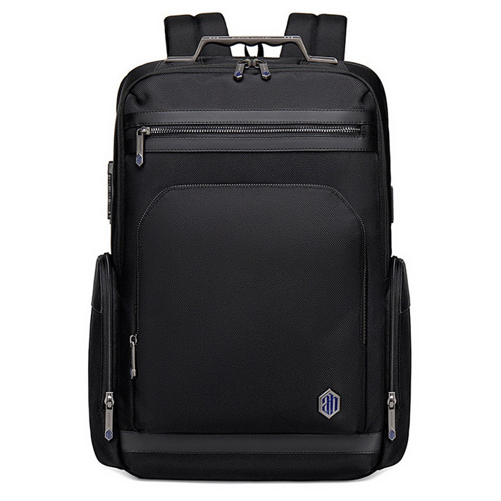 Сучасний тонкий рюкзак Arctic Hunter B00357, з USB, кишенею ноутбука, RFID захистом і розширювачем, 22л
