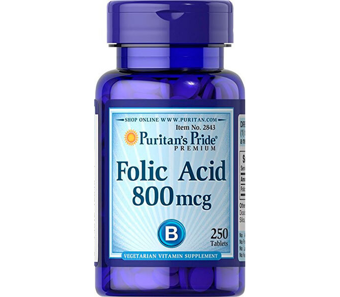 PsP Folic Acid 800 mcg - 250 таб, фото 1
