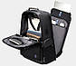 Сучасний тонкий рюкзак Arctic Hunter B00357, з USB, кишенею ноутбука, RFID захистом і розширювачем, 22л, фото 7