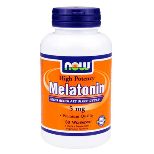 NOW_Melatonin 5 мг - 60 веган кап