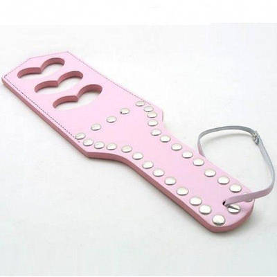 Рожева шлепалка з сердечками для БДСМ Talla