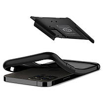 Чохол Spigen для iPhone 12 / 12 Pro Slim Armor, Black, фото 4