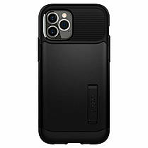 Чохол Spigen для iPhone 12 / 12 Pro Slim Armor, Black, фото 5
