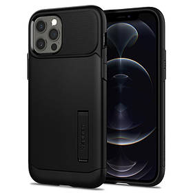 Чохол Spigen для iPhone 12 / 12 Pro Slim Armor, Black