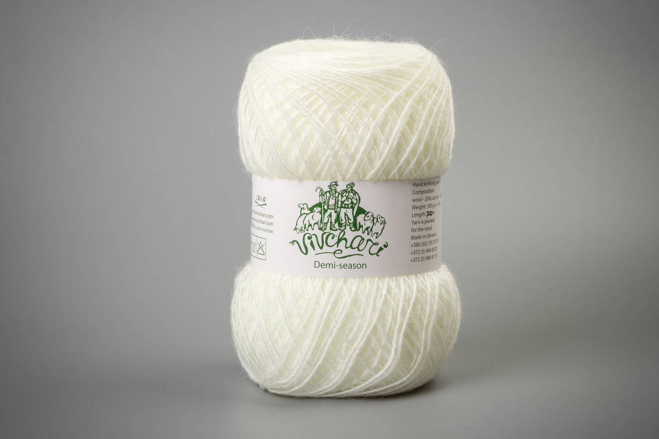Пряжа демісезонна Vivchari Demi-Season, Color No.751 білий