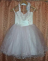 Детское нарядное платье с обручем "Фея" на 5-7 лет