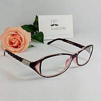 +1.0 Готовые женские очки для коррекции зрения в пластиковой оправе