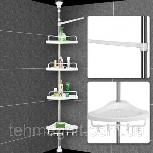 Полиця для ванної кімнати Aidesen Multi Corner ADS-188 , кутова, телескопічна етажерка