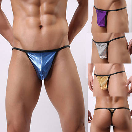 Чоловічі вінілові стрінги Oliver, фото 1