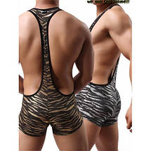 Чоловічі шорти на підтяжках Leopard, фото 3