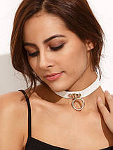 Чокер з кільцем Choker нашийник нашийник обдсм прикраса без повідця, фото 5