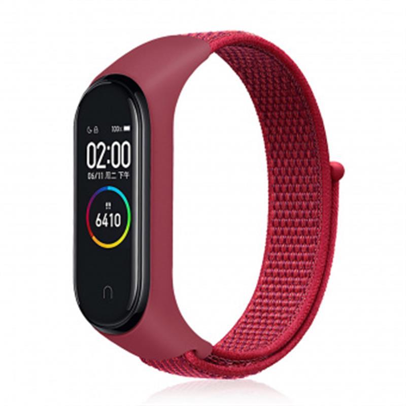 Ремінець BeCover Nylon Style для Xiaomi Mi Smart Band 5 Red (705431)