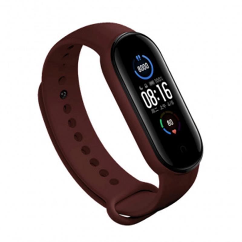 Ремінець BeCover для Xiaomi Mi Smart Band 5 Red Wine (705557)