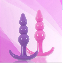 Анальна пробка 2.3 см Snowman якір ялинка силіконова м'яка, фото 5