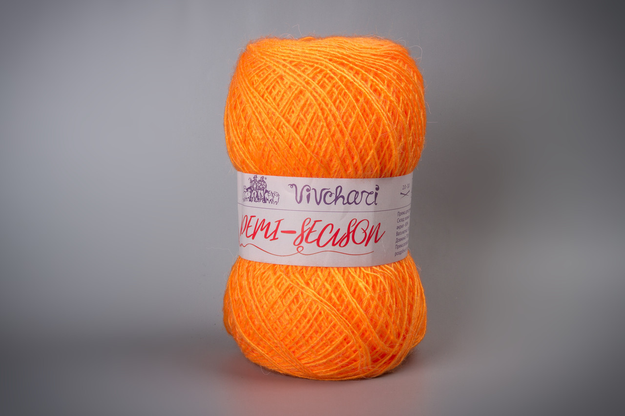 Пряжа демісезонна Vivchari Demi-Season, Color No.774 жовтогарячий