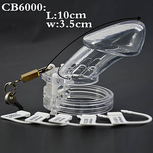 Пояс вірності CB-6000 пластиковий із замком клітка для чоловіків