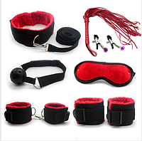 Набор бдсм из ткани нейлона BDSM Savage комплект игрушек для секса (Можно стирать)