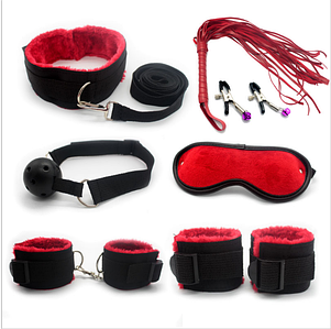 Набір бдсм із тканини нейлону BDSM Savage комплект іграшок для сексу (Можна прати)