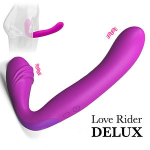 Страпон без ременів Love Rider Delux з вібрацією великий і потужний