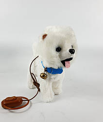 Собачка бігає, гавкає, на пульті, хаскі, інтерактивна, якісна, м'яка іграшка, музична іграшка