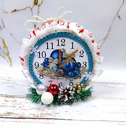 Новорічний подарунок годинник із цукерок Раффаелло. Корпоративні подарунки на Миколая, Новий рік. Різдво