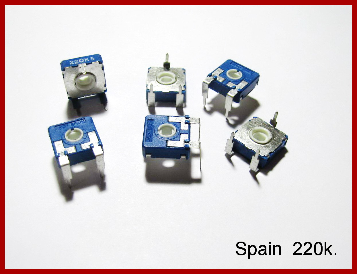 Резистор змінний 220 кОм.(Spain)