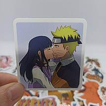 Набір вінілових наклейок стикерів Стикерпак Naruto No2 Аніме Стикербомбінг на автотелефон ноутбук стіну 62 шт., фото 5