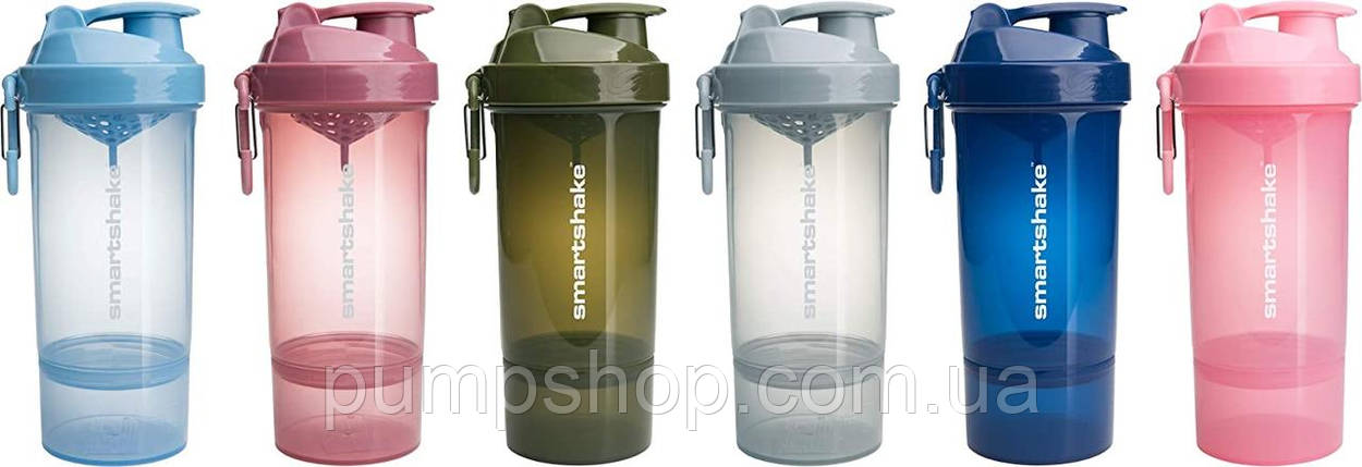 Шейкер Bodybuilding Signature SmartShake Original2Go One 800 мл navy blue, фото 3
