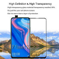 Защитное стекло 9D 9H Полной оклейки для Huawei P Smart Z. Huawei Y9 Prime. Захисне скло 9D